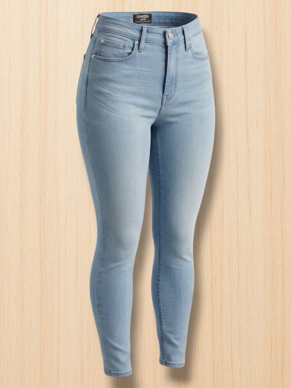 Denizen Levi's Ultra High Rise Super Skinny Light Wash Jeans 10